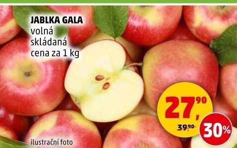 Jablka červená Gala