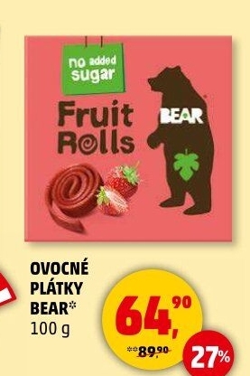 Ovocné pásky Bear Yoyo