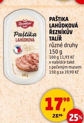 Paštika lahůdková Řezníkův talíř