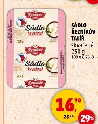 Sádlo škvařené Řezníkův talíř