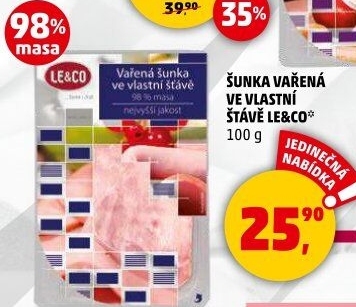Šunka vařená LE&amp