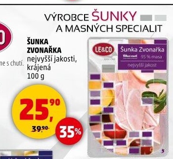 Šunka Zvonařka nejvyšší jakosti LE&amp