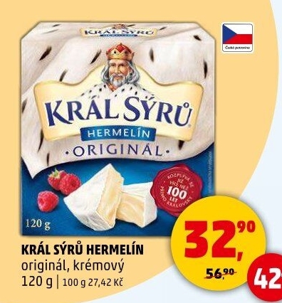 Sýr Hermelín Král sýrů