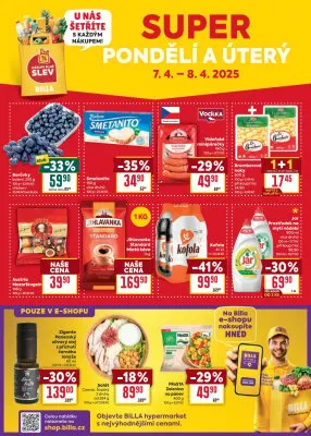 akční leták BILLA 2.4.2025-8.4.2025