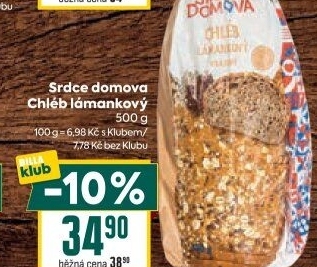 Chléb lámankový Srdce Domova