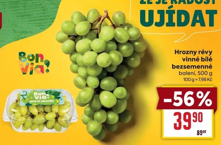 Hrozny bílé bezsemenné Billa Bonvia