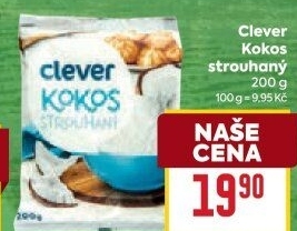 Kokos strouhaný Clever