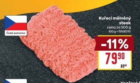 Kuřecí steak mletý