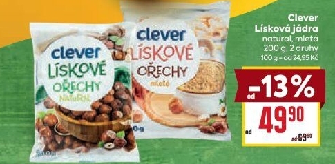 Lískové ořechy Clever