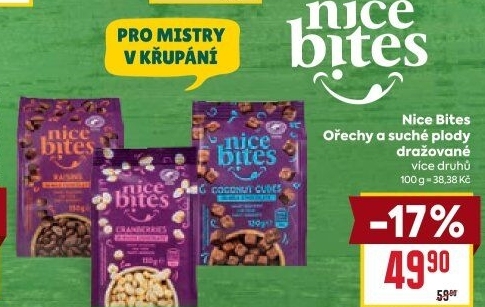 Ovoce a sušené plody dražované Nice Bites