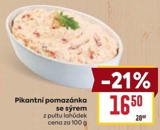 Pikantní sýrová pomazánka