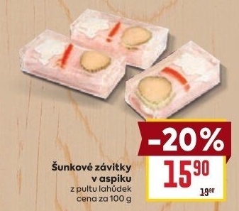 Šunkový závitek v aspiku