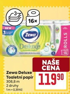 Toaletní papír 3vrstvý Deluxe Zewa