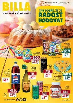 akční leták BILLA 2.4.2025-20.4.2025