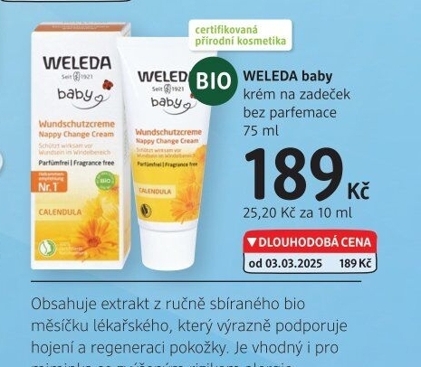 Krém na zadeček Baby Weleda