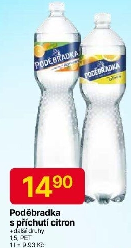 Ochucená voda Poděbradka