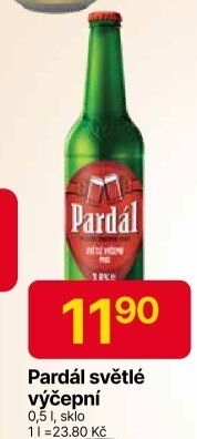 Pivo světlé výčepní 10° Pardál