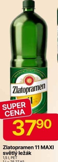 Pivo světlý ležák 11° Zlatopramen