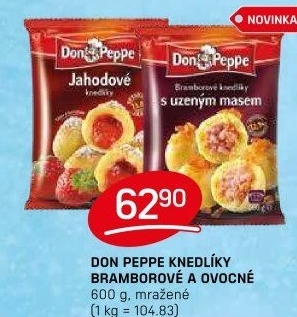 Knedlíky tvarohové plněné mražené Don Peppe