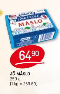 Máslo Jihočeské Madeta