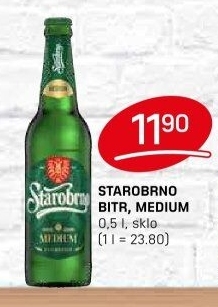 Pivo světlý ležák Bitr Starobrno