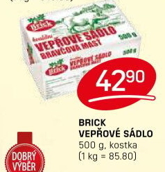 Sádlo vepřové Brick