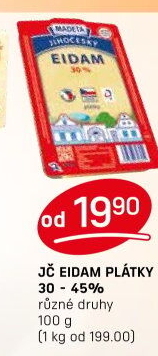 Sýr Eidam Jihočeský Madeta