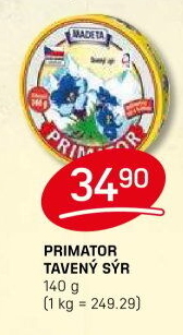 Sýr tavený Primátor Madeta