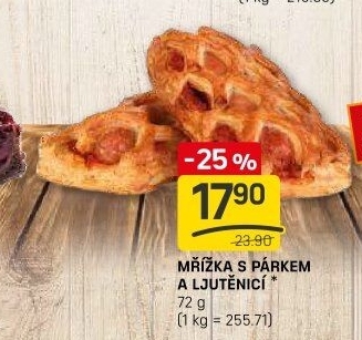 Mřížka s párkem
