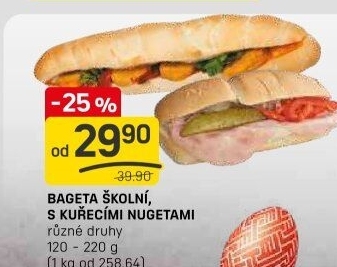 Obložená bageta