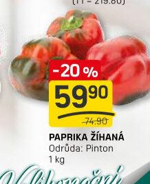 Paprika žíhaná