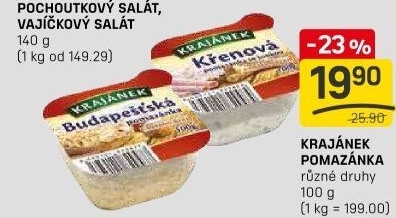 Pomazánky Krajánek