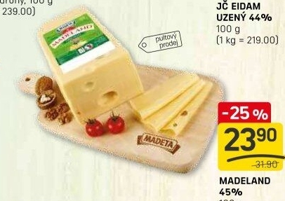 Sýr Madeland 45% Madeta