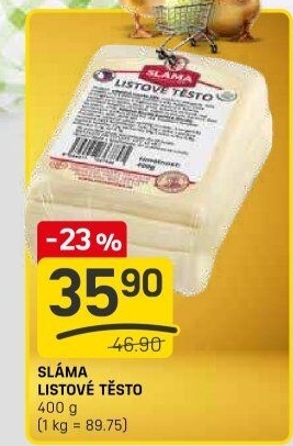 Těsto listové Sláma
