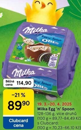 Čokoládová plněná vajíčka Milka