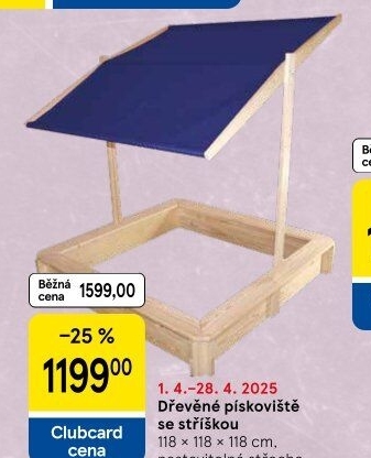 Dětské dřevěné pískoviště