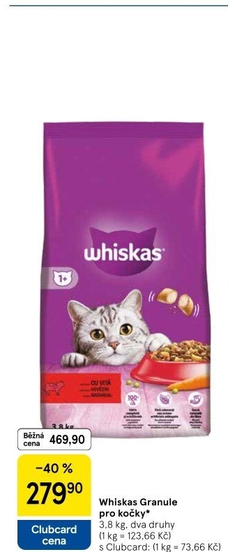 Granule pro kočky Whiskas