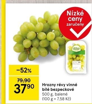 Hrozny bílé bezsemenné The Grower'