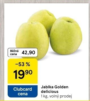 Jablka Golden Delicious