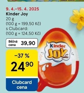 Kinder Joy s překvapením