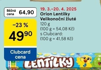 Lentilky Orion