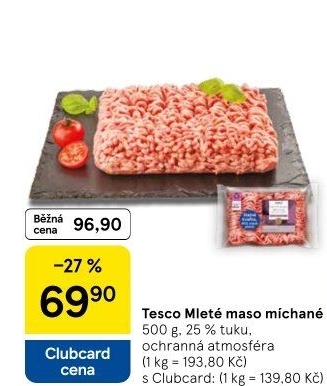 Mleté maso mix Tesco