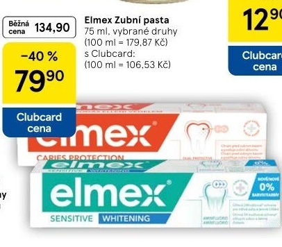 Pasty na zuby Elmex