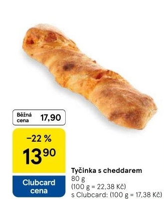 Pečivo tyčinka sýrová
