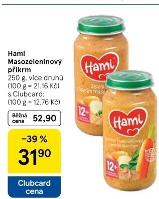 Příkrm masozeleninový Hami