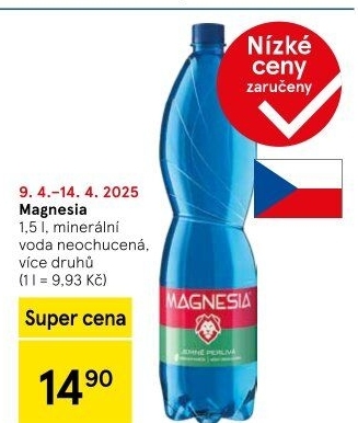 Přírodní voda Magnesia