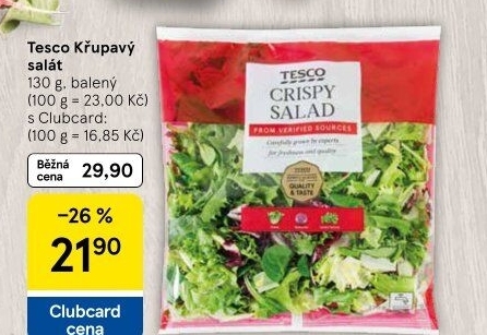 Salát křupavý Crispy Tesco
