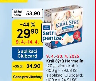 Sýr Hermelín Král sýrů
