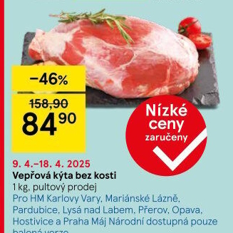 Vepřová kýta bez kosti