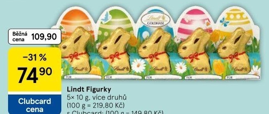 Čokoládové figurky Lindt